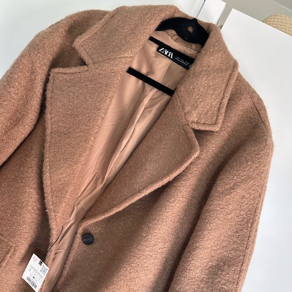 Caramel Boucle Coat - Picture 6 of 11